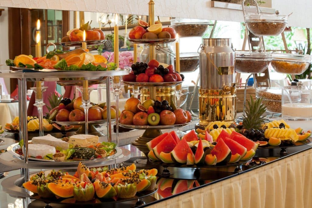 Auswahl am Frühstücksbuffet